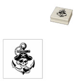 Tampons Encreurs Crâne et Ancre de pirates audacieux - Conception n (Tamponné)