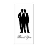 Tampons Encreurs Cravate Gay Couple Tuxedo Bow Pièces en caoutchouc (Impression)