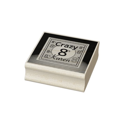 Tampons Encreurs Crazy 8 s personnalisé (Tampon)