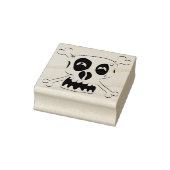 Tampons Encreurs Crazy crâne croisés illustration timbre art (Tampon)