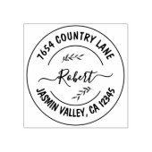 Tampons Encreurs Create Your Own Modern Round Return Address  (Impression)