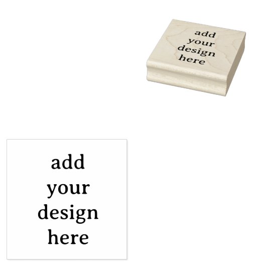 Tampons Encreurs Create Your Own Simple Custom 2.5" x 2.5" Rubber (Tamponné)