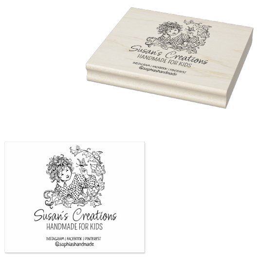 Tampons Encreurs Créations artisanales personnalisées, Enfant migno (Tamponné)