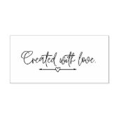 Tampons Encreurs Créé avec amour Petite entreprise Maison (Impression)