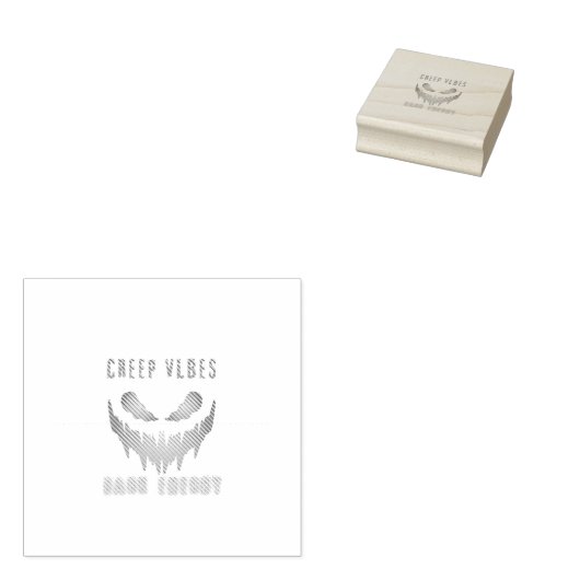 Tampons Encreurs Creep Vibes Dark Energy _ Trendy Horror Streetwear (Tamponné)