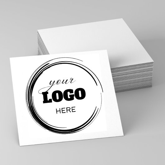 Tampons Encreurs Créer Round Modern Custom Logo Entreprise