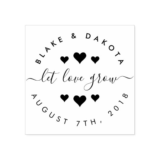 Tampons Encreurs Créer vos propres coeurs laisser l'amour grandir M (Impression)