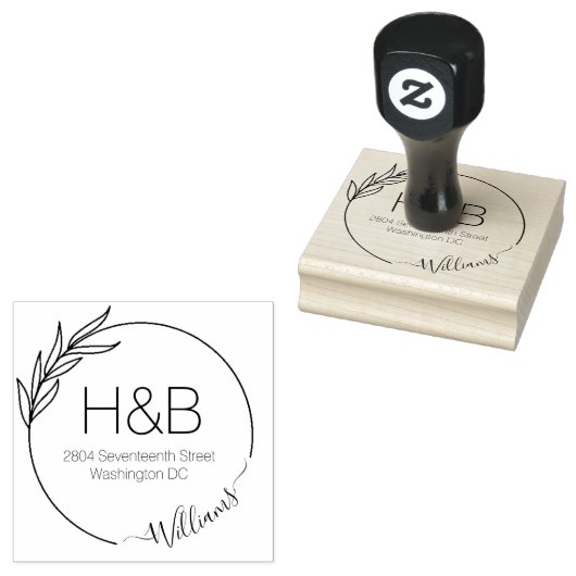 Tampons Encreurs Créer votre propre adresse de retour Script minima (Tamponné)