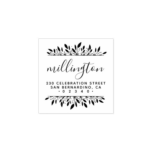 Tampons Encreurs Créer votre propre script Nom de famille Adresse d (Impression)