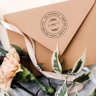 Tampons Encreurs Créer votre propre succursale Nom de famille Adres