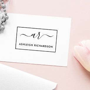 Tampons Encreurs Créez vos propres initiales de script et votre nom