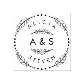 Tampons Encreurs Créez vos propres initiales Mariage modernes perso (Impression)