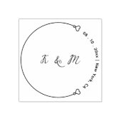 Tampons Encreurs Créez votre | Élégant Enregistrer Le Mariage Date (Impression)