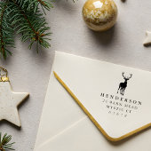 Tampons Encreurs Créez votre propre adresse de famille de rennes de