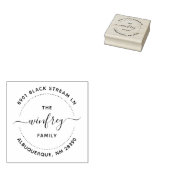 Tampons Encreurs Créez votre propre adresse de retour circulaire pe (Tamponné)