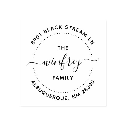 Tampons Encreurs Créez votre propre adresse de retour circulaire pe (Impression)