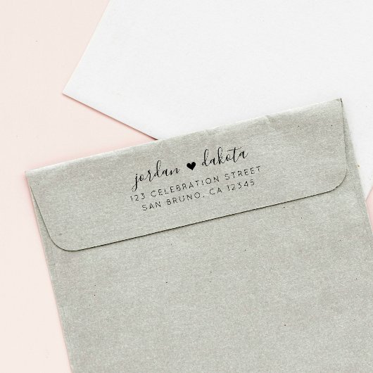 Tampons Encreurs Créez votre propre adresse de retour Mariage chic