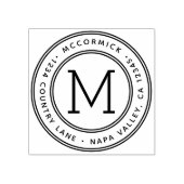 Tampons Encreurs Créez votre propre adresse de retour Monogramme (Impression)