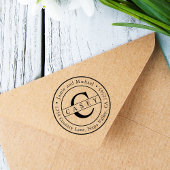 Tampons Encreurs Créez votre propre adresse de retour Monogramme cl