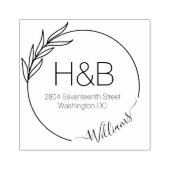 Tampons Encreurs Créez votre propre adresse de retour Script minima (Impression)