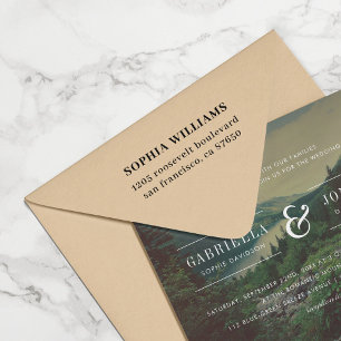 Tampons Encreurs Créez votre propre adresse de retour simple et mod