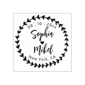 Tampons Encreurs Créez Votre Propre Cute Round Enregistrer La Date  (Impression)