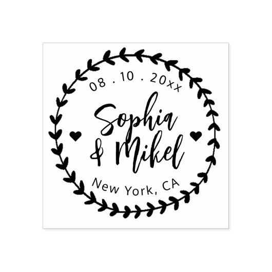 Tampons Encreurs Créez Votre Propre Cute Round Enregistrer Le Maria (Impression)