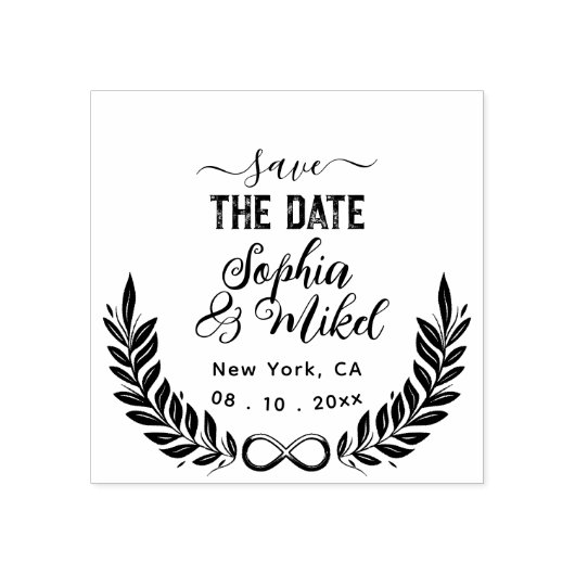 Tampons Encreurs Créez Votre Propre Cute Round Enregistrer Le Maria (Impression)