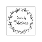 Tampons Encreurs Créez votre propre logo Flower (Impression)