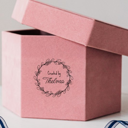 Tampons Encreurs Créez votre propre logo Flower