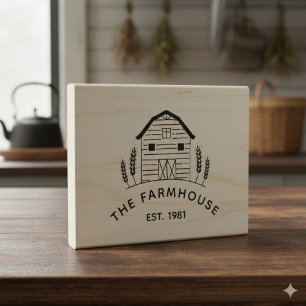 Tampons Encreurs Créez votre propre logo Vintage minimaliste Farmho