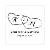 Tampons Encreurs Créez votre propre Mariage de coeur de couple (Impression)