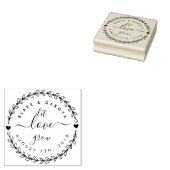 Tampons Encreurs Créez votre propre Mariage "Let Love Grow" Date (Tamponné)