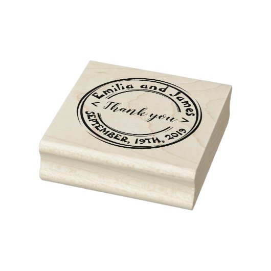 Tampons Encreurs Créez votre propre mariage rond Grâce au caoutchou (Tampon)