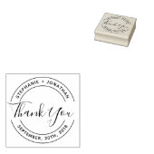 Tampons Encreurs Créez votre propre Merci Mariage rond (Tamponné)