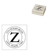 Tampons Encreurs Créez votre propre Monogramme moderne Nom de famil (Tamponné)