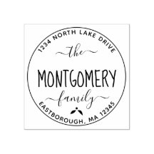 Créez votre propre nom de famille moderne Adresse