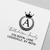 Tampons Encreurs Crest Couronne couronne monogramme Adresse de reto