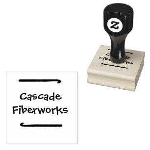 Tampons Encreurs Crochet crochet petite entreprise Bois Timbre