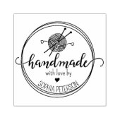 Tampons Encreurs Crochet moderne fait main avec amour (Impression)