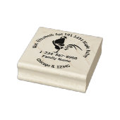 Tampons Encreurs Croisière à coq noir Coordonnées Caoutchouc S (Tampon)