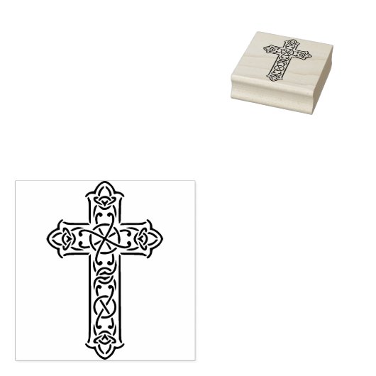 Tampons Encreurs Croix celtique 2 illustrations timbre art (Tamponné)