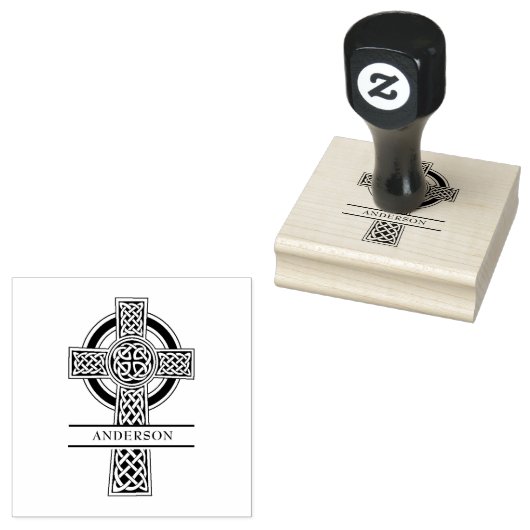 Tampons Encreurs Croix chrétienne Jésus Christ Célite Rubb religieu (Tamponné)