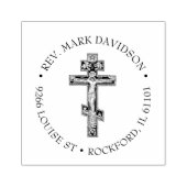 Tampons Encreurs Croix chrétienne Jésus Crucifix byzantin Religieux (Impression)