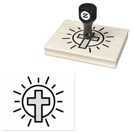 Tampons Encreurs Croix chrétienne simple (Tamponné)