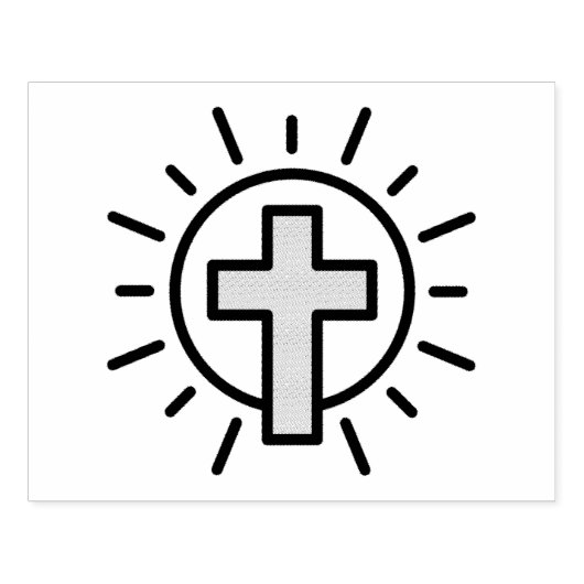 Tampons Encreurs Croix chrétienne simple (Impression)