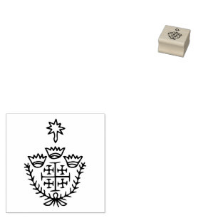 Tampons Encreurs Croix de Jérusalem tatouage de pèlerinage historiq
