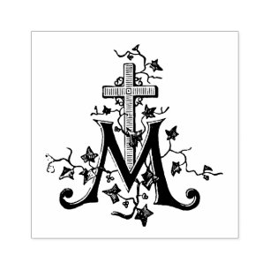 Tampons Encreurs Croix mariale de la Vierge catholique