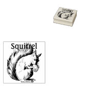 Tampons Encreurs Croquis mignon d'un écureuil avec la noix (Tamponné)