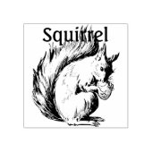 Tampons Encreurs Croquis mignon d'un écureuil avec la noix (Impression)